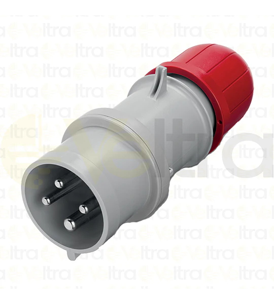 ENCHUFE INDUSTRIAL MACHO VOLANTE 3P+T 32A IP44 6H 346-415V