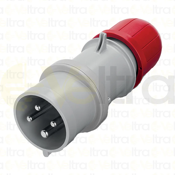 ENCHUFE INDUSTRIAL MACHO VOLANTE 3P+T 32A IP44 6H 346-415V