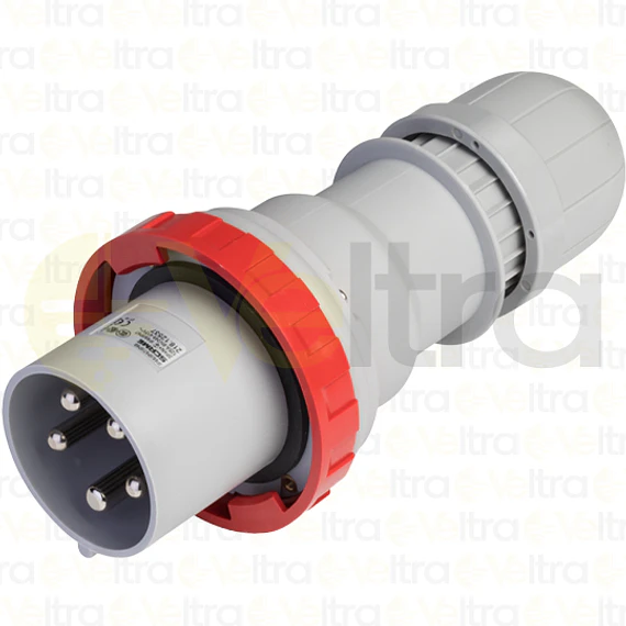 ENCHUFE INDUSTRIAL MACHO VOLANTE 3P+N+T 63A IP67 6H 346-415V