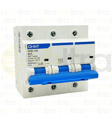 INTERRUPTOR AUTOMATICO 3X80A D 10K 230-400VAC NXB-125