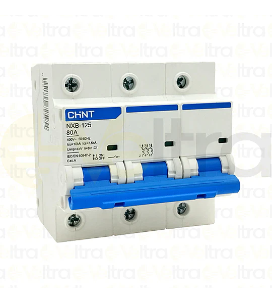 INTERRUPTOR AUTOMATICO 3X80A D 10K 230-400VAC NXB-125