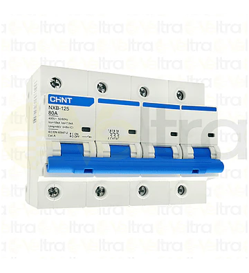 INTERRUPTOR AUTOMATICO 4X80A D 10K 230-400VAC NXB-125