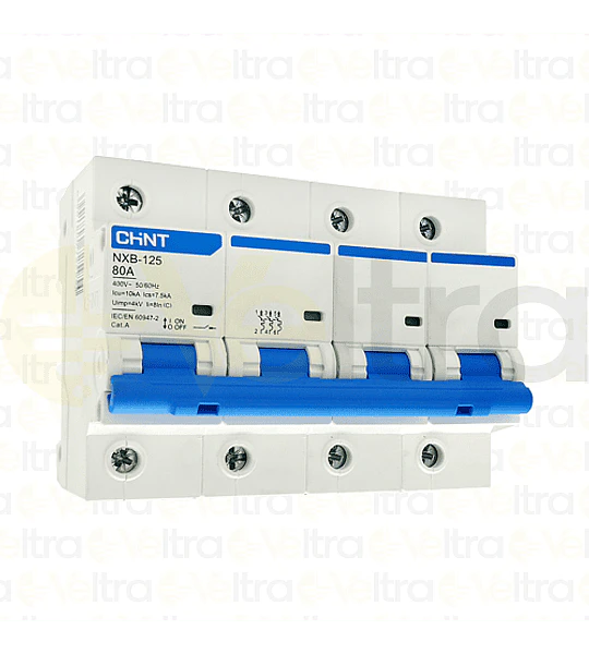INTERRUPTOR AUTOMATICO 4X80A D 10K 230-400VAC NXB-125