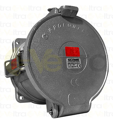ENCHUFE INDUSTRIAL HEMBRA EMBUTIDO 3P+T 250A IK09 METALICO IP66 380V-440V