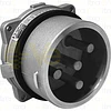 ENCHUFE INDUSTRIAL MACHO EMBUTIDO 3P+T 250A IK09 METALICO IP66 380V-440V 1