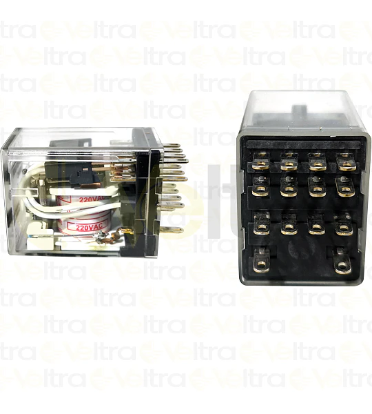 MINI RELE JZX BOBINA 220VAC CONTACTOS 4NC-NA 3A CON INDICADOR LED