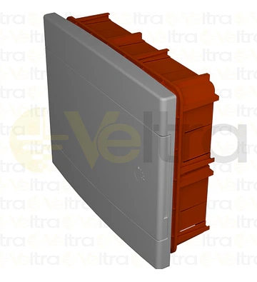 TABLERO DISTRIBUCION IP40 PARA EMPOT 12+1 MÓD TAPA BLANCA 326x270x75MM 