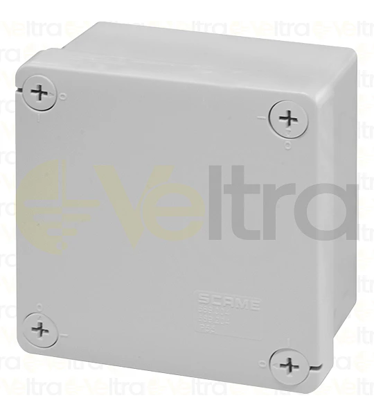 CAJA DE DERIVACION ESTANCA CIEGA 100X100X70MM 2 CONOS LEXO