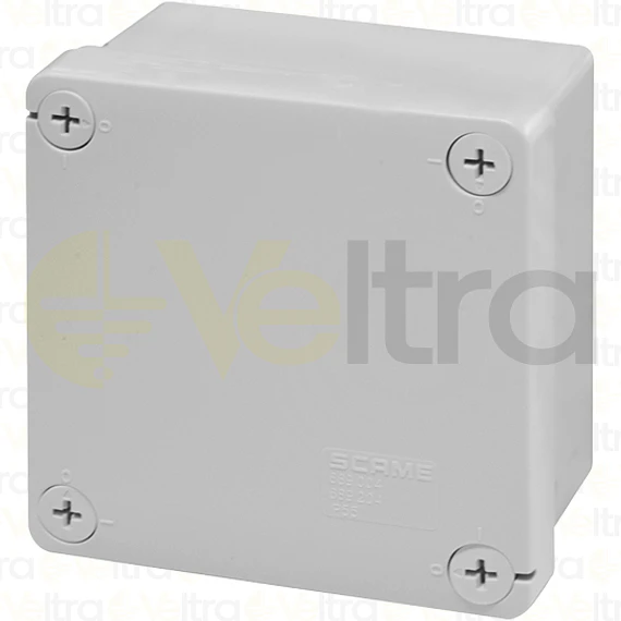 CAJA DE DERIVACION ESTANCA CIEGA 100X100X70MM 2 CONOS LEXO