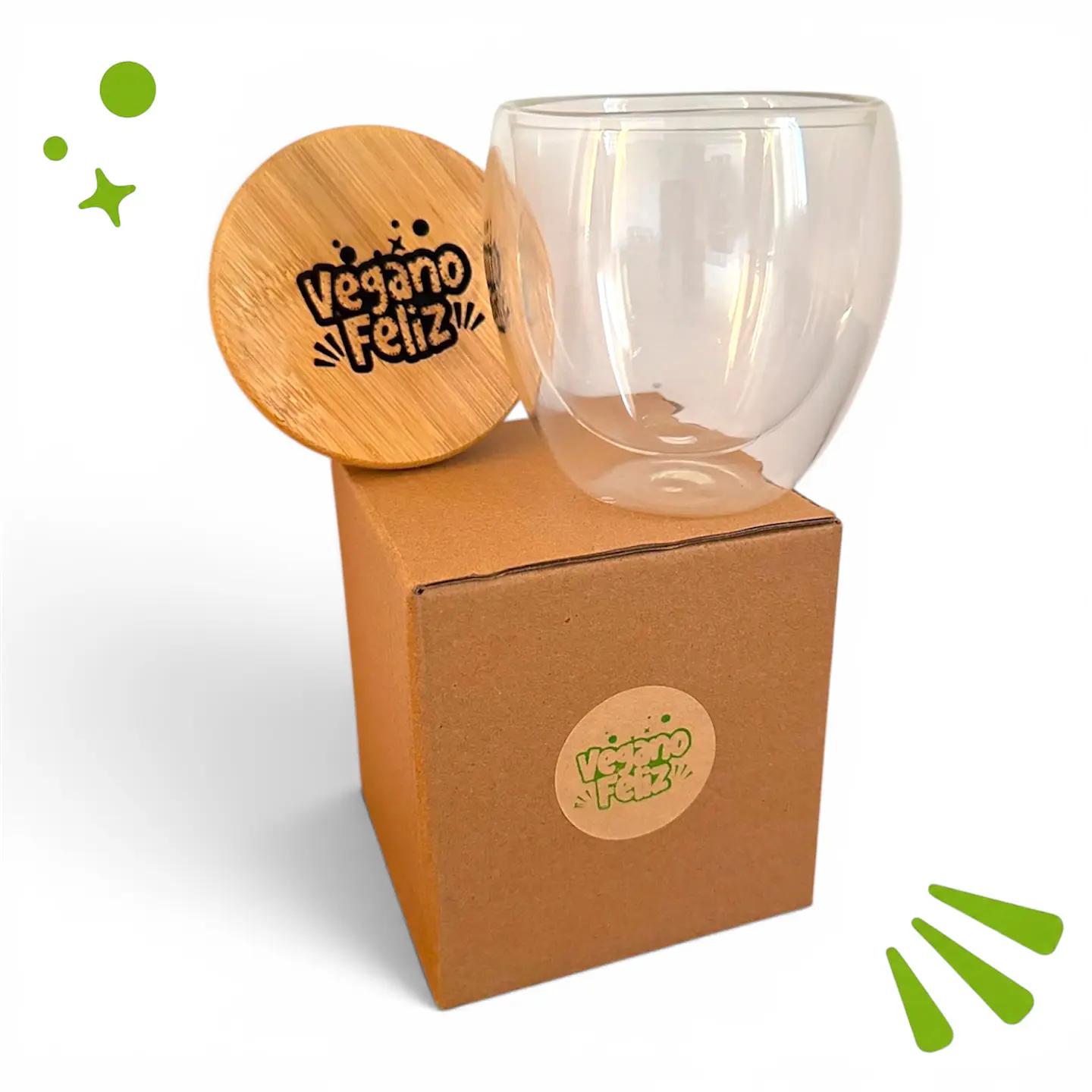 VASO DE VIDRIO Y BAMBÚ 260 ML 3