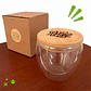 VASO DE VIDRIO Y BAMBÚ 260 ML - Miniatura 1