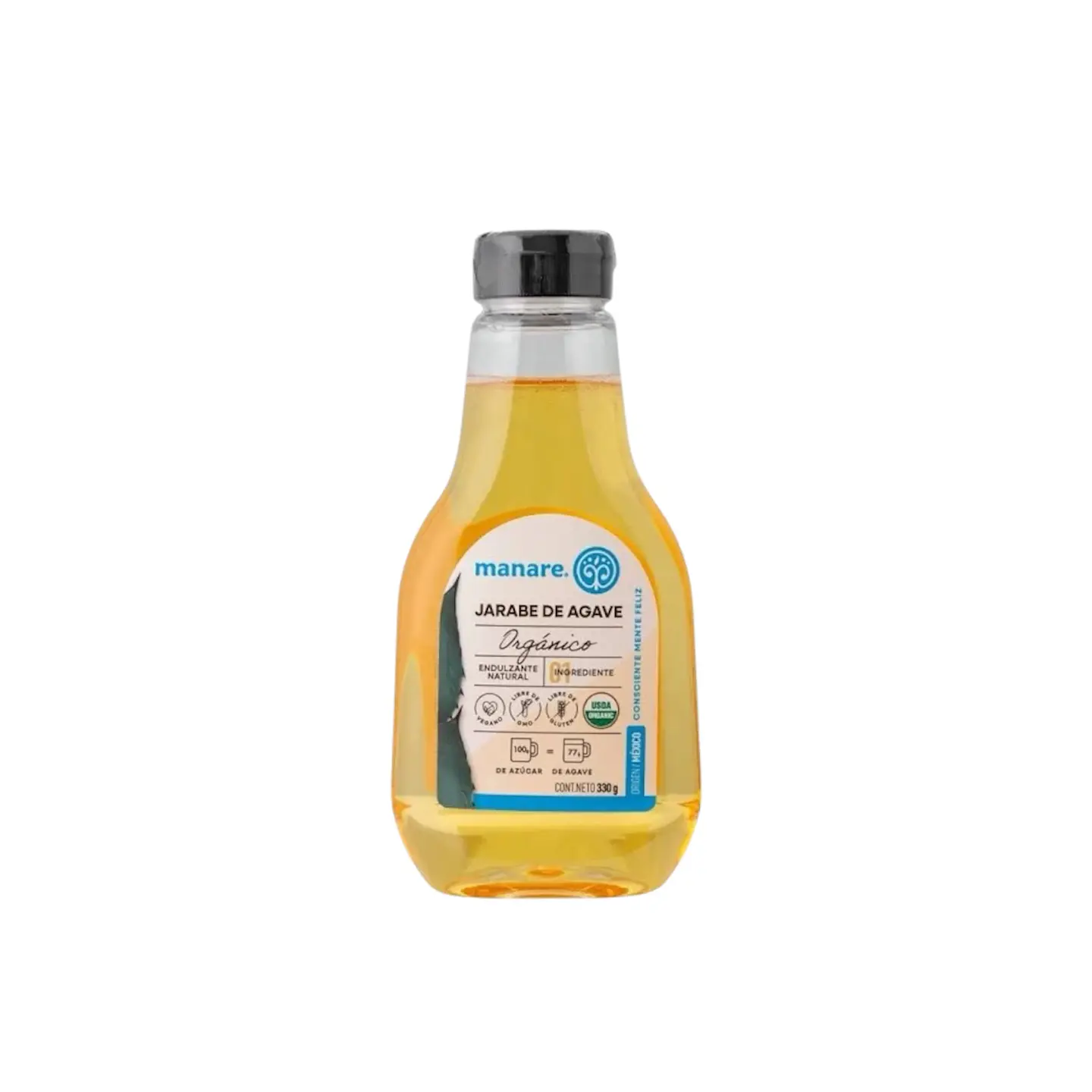 JARABE DE AGAVE ORGÁNICO MANARE 330 ml 1