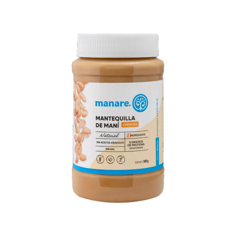 MANTEQUILLA DE MANI 500 GRS - MANARE 1