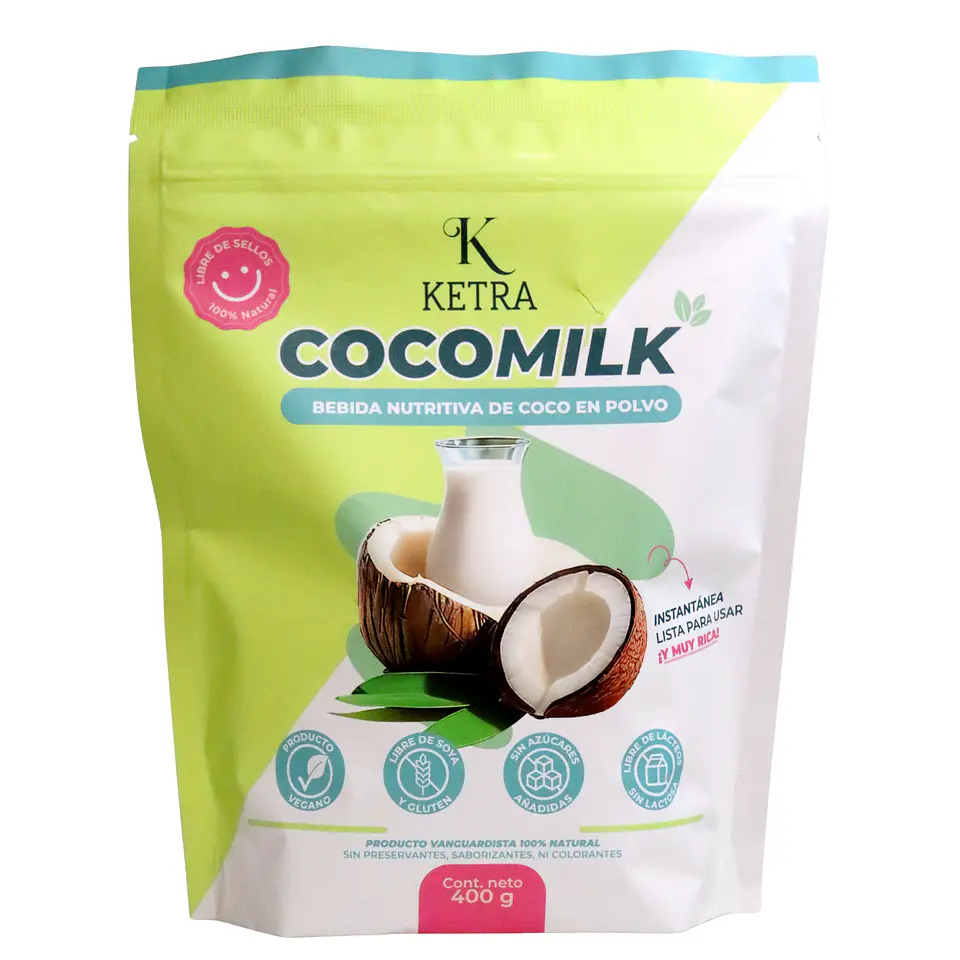 COCOMILK - LECHE DE COCO EN POLVO 400 GRS - KETRA 1