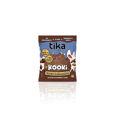 GALLETÓN KOOKI CHOCO Y ALMENDRAS - 1 UNIDAD - TIKA