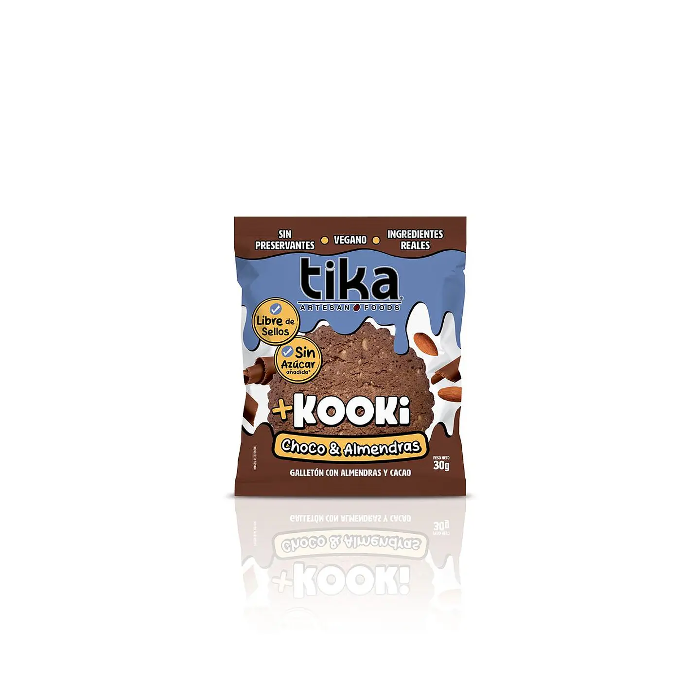 GALLETÓN KOOKI CHOCO Y ALMENDRAS - 1 UNIDAD - TIKA 1
