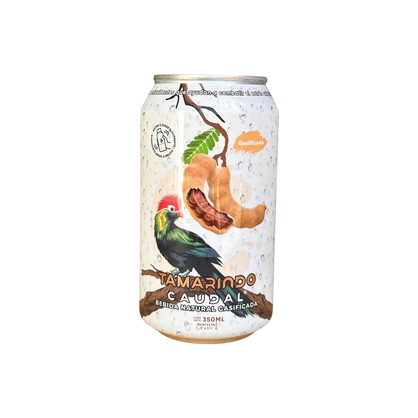 BEBIDA GASIFICADA NATURAL 350 ml - CAUDAL 1
