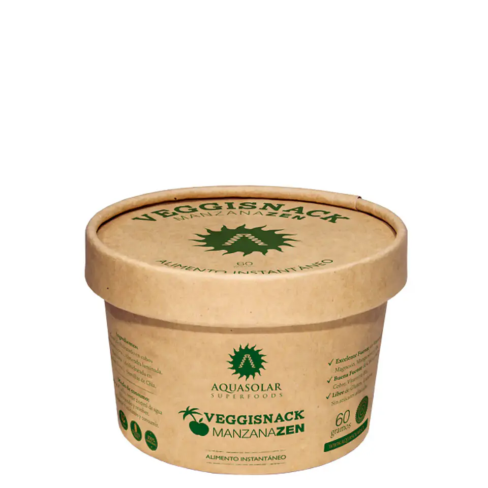 VEGGISNACK MANZANA ALMENDRA Y COCO- AQUASOLAR 1