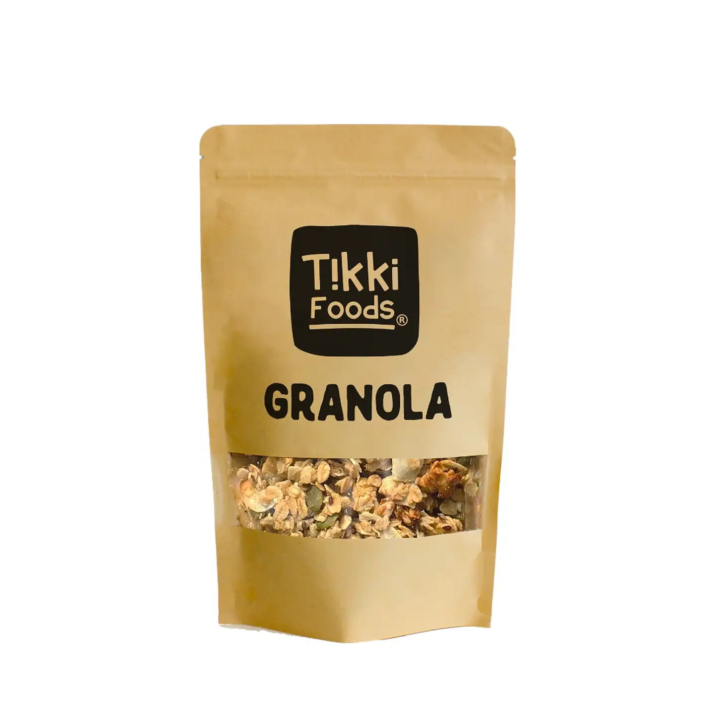 GRANOLA ARTESANAL MULTISEMILLA CON CLUSTERS 350 g- TIKKI FOODS 1