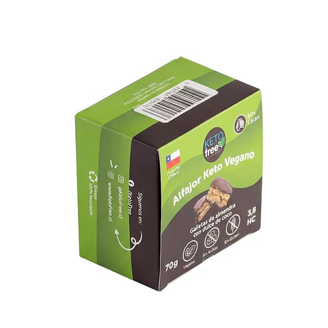 ALFAJOR CHOCOLATE Y DULCE DE COCO - KETOFREE