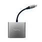 Adaptador USB Tipo-C 3 en 1 a HDMI + USB 3.0 + PD VegGieg V-TC03 - Miniatura 3