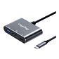 Adaptador USB Tipo-C 3 en 1 a HDMI + USB 3.0 + PD VegGieg V-TC03 - Miniatura 1
