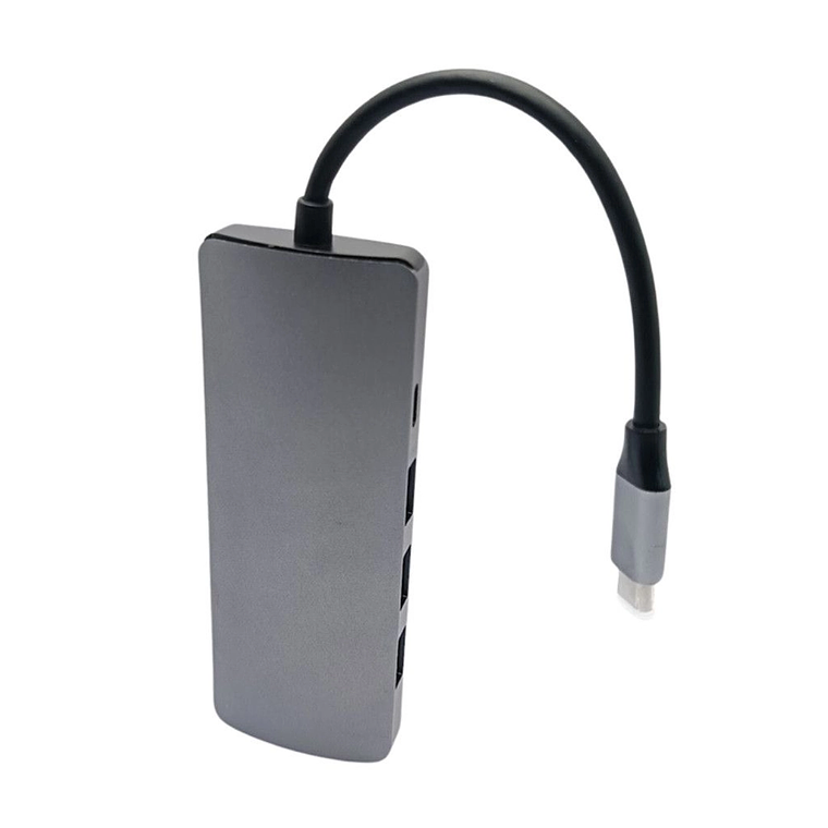 Adaptador USB Tipo-C 10 en 1 HDMI 4K + USB 3.0 + PD + RJ45 VegGieg V-TC10R 6