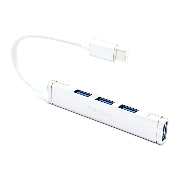 Adaptador USB Tipo-C con 4 Puertos USB 3.0/2.0 VegGieg V-K303 2