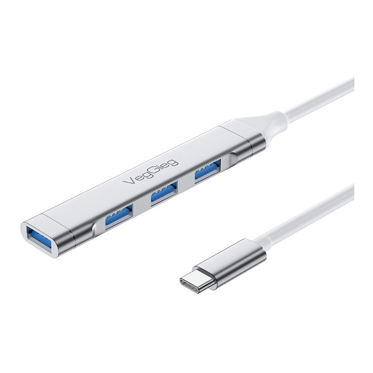 Adaptador USB Tipo-C con 4 Puertos USB 3.0/2.0 VegGieg V-K303 1