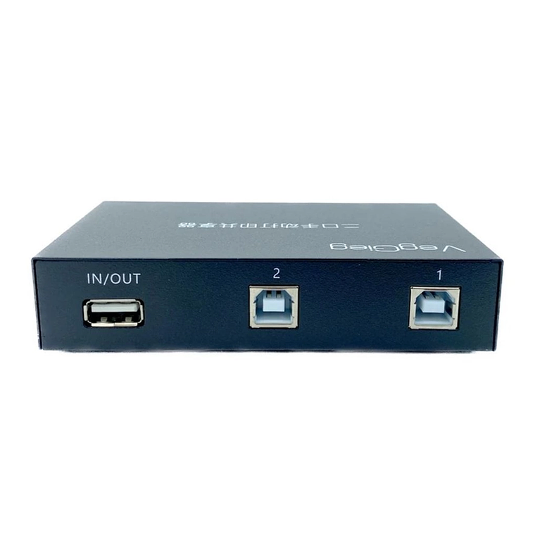 Divisor de impresora USB 1 a 2 con botón VegGieg V-F401 2
