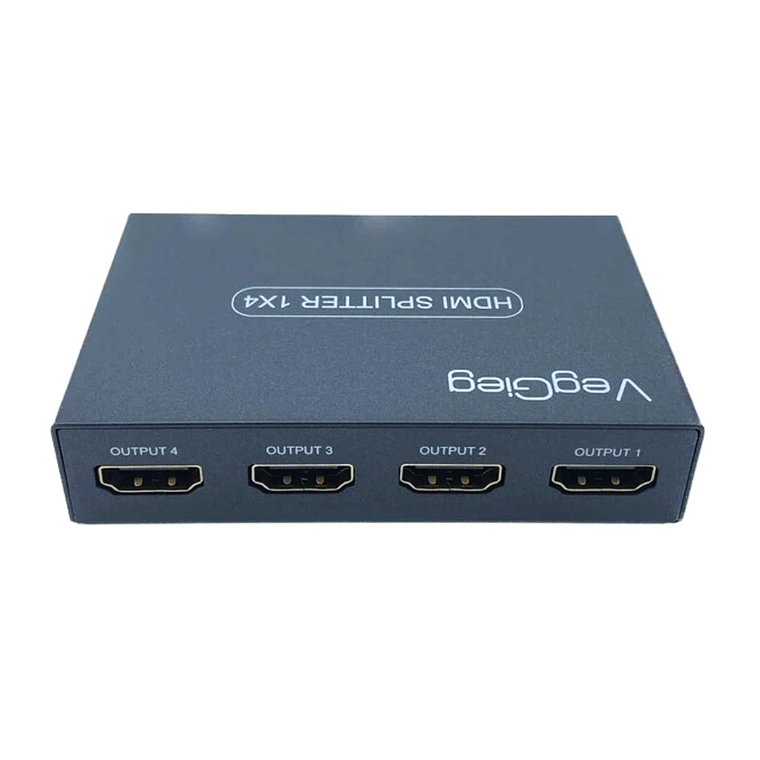 Splitter HDMI 1x4 4K con soporte 3D VegGieg V-HD07 4