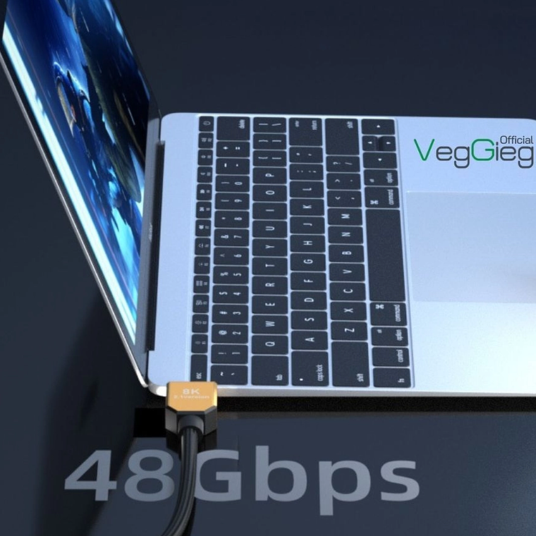Cable HDMI 2.1 8K 60Hz / 4K 144Hz VegGieg V-H503 – Ultra Alta Definición 5
