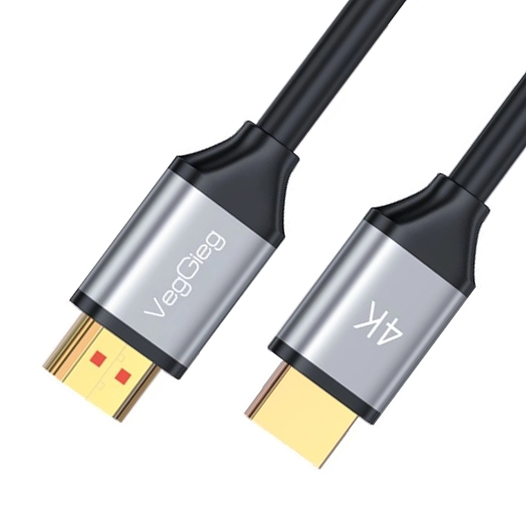 Cable HDMI 2.0 4K 60Hz VegGieg – Alta Definición y Conectores Chapados en Oro 2