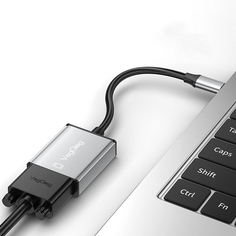 Cable Adaptador USB-C 3.1 a VGA Full HD 1080p 60Hz con Carcasa de Aluminio 4
