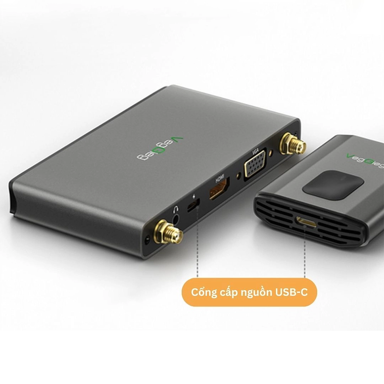 Transmisor y receptor HDMI VGA inalámbrico 1080p VegGieg V-Z5 2