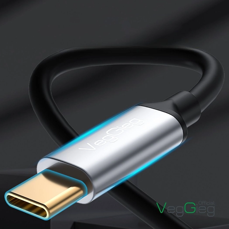 Cable adaptador de audio USB-C a 3,5 mm VegGieg V-A624 4