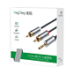 Cable de audio 3,5 mm a 2 RCA VegGieg V-A601 - Miniatura 2