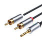 Cable de audio 3,5 mm a 2 RCA VegGieg V-A601 - Miniatura 1