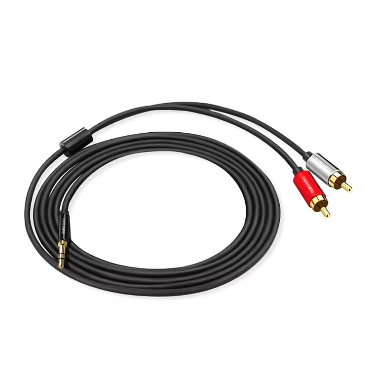 Cable de audio 3,5 mm a 2 RCA VegGieg V-A402 2
