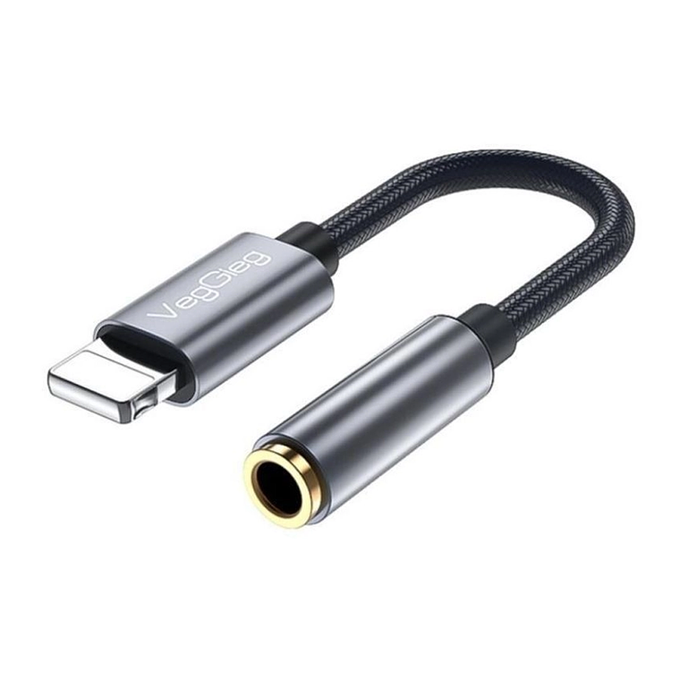 Adaptador Lightning a 3,5 mm para iPhone VegGieg V-A619 1