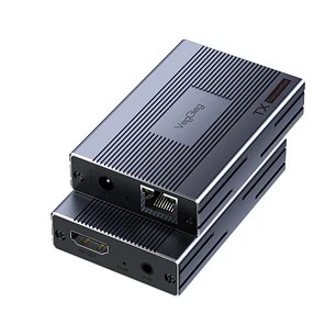 Extensor HDMI por Red 60 m VegGieg V-HE60 | HDMI a LAN Cat5e/6 | Full HD 1080p | Plug & Play