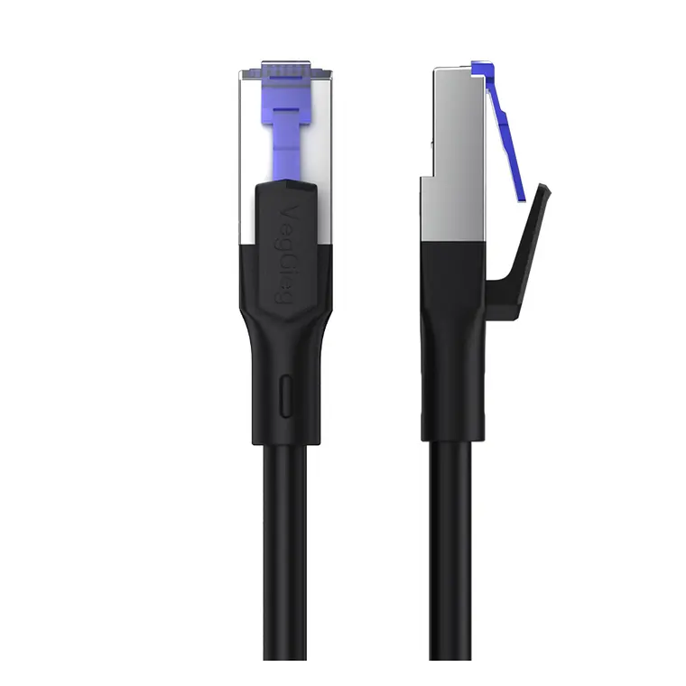 Cable de Red CAT7 10Gbps VegGieg  Blindado – Alta Velocidad Ethernet Gamer / Profesional 1