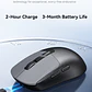 Mouse Inalámbrico VegGieg G900 | Bluetooth + 2.4 GHz | 3600 DPI | Pantalla Digital | Recargable - Miniatura 9