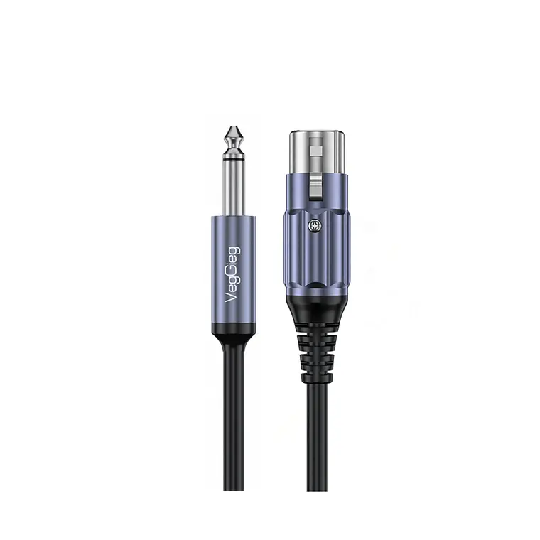 Cable Veggieg Xlr Hembra A Plug 6.35mm Macho Para Audio Pro 1