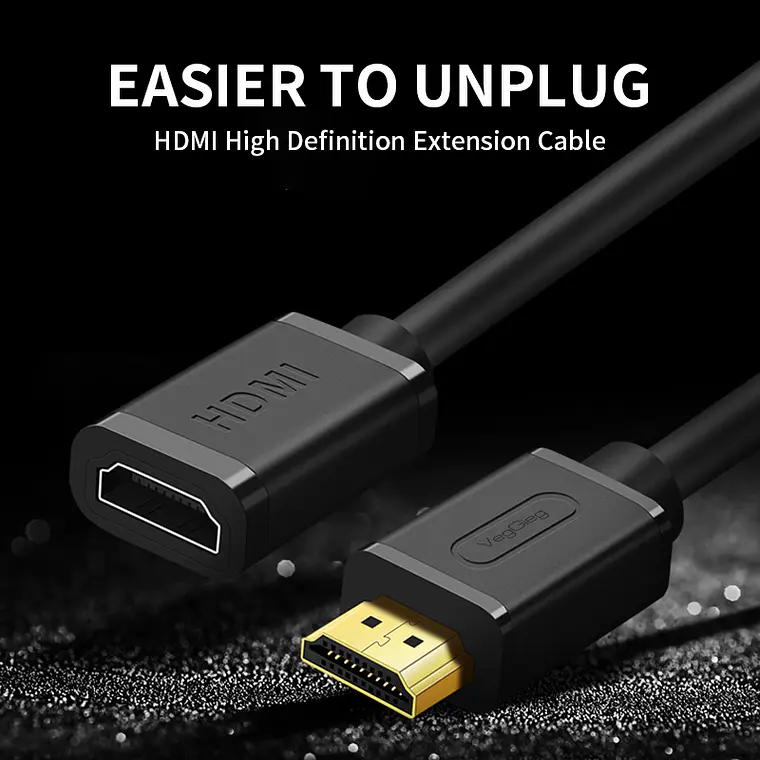 Cable Extensor HDMI 2.0 Veggieg 4K 60Hz Macho a Hembra 3