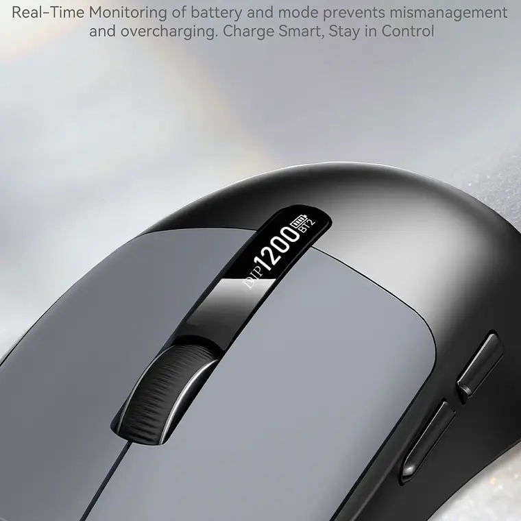 Mouse Inalámbrico VegGieg G900 | Bluetooth + 2.4 GHz | 3600 DPI | Pantalla Digital | Recargable 14