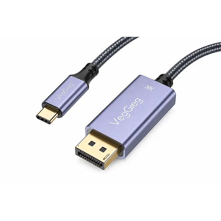 Cable Adaptador Usb-c A Displayport Veggieg 8k 60hz 4k 144hz 1