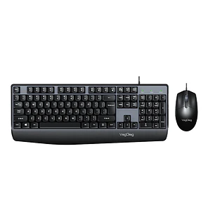 Kit Teclado Y Mouse Veggieg Mk500 Alámbrico Usb Para Oficina