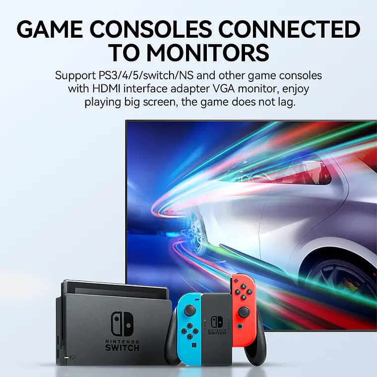 Adaptador Convertidor Hdmi A Vga Veggieg Full Hd 1080 6