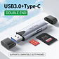 Lector De Tarjetas Sd Micro Sd 2 En 1 Usb-c Usb 3.0 Veggieg - Miniatura 2